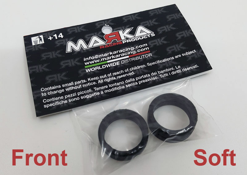 Marka V14 Mini-Z RCP Rubber Front Tire 20° - Soft (2Pcs)