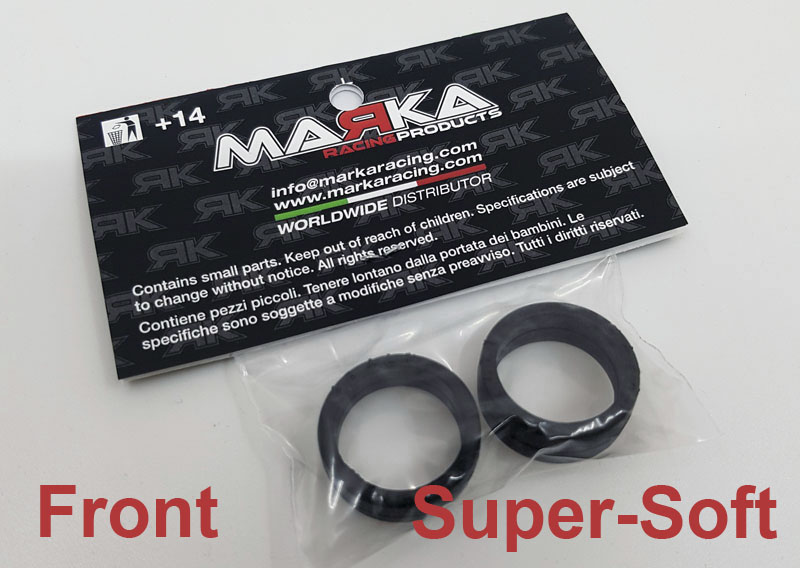 Marka V14 Mini-Z RCP Rubber Front Tire 10° - Super Soft (2Pcs)